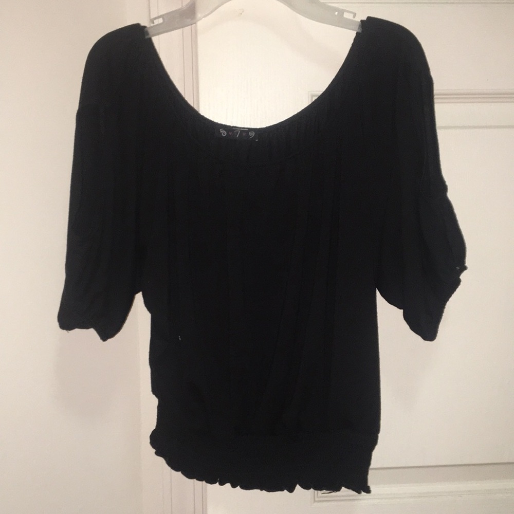 Black quarter sleeve shirt
